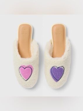 Roller Rabbit x Target PLUSH HEART SLIPPERS Women’s Size 9/10 Cozy Valentine NWT